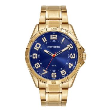 Imagem de Relogio Mondaine Masculino Ref: 33027gpmvde1 Esportivo Dourado