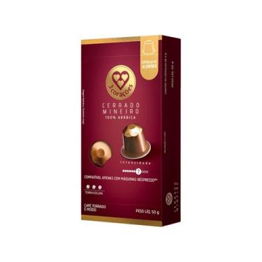 Imagem de Cápsula de Café Compatíveis Nespresso Cerrado Mineiro 3 Corações, 10 C