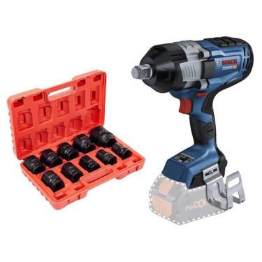 Imagem de Chave De Impacto Bosch 18V, ¾ HC BITURBO 1600Nm com Jogo de Soquetes P