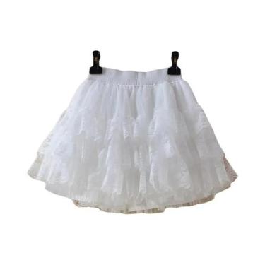 Imagem de Saia Tutu Gótica Preta Elástica Com Detalhes Em Renda E Tule Para Mulh