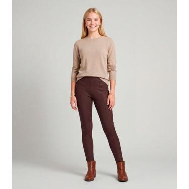 Imagem de Legging Juvenil Em Material Sintético Minty Marrom, 14, Marrom