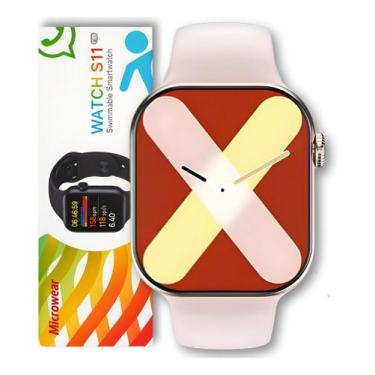 Imagem de Relógio Smartwatch Rosa Rosa para Celulares Samsung e Motorola - Compa