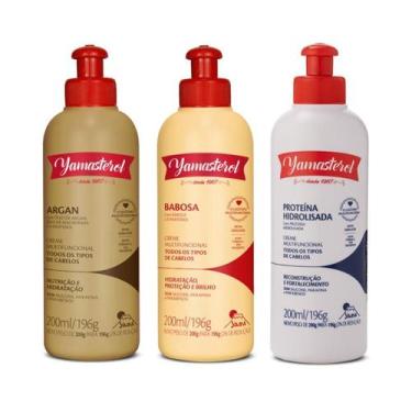 Imagem de Kit 3 Yamasterol Cronograma Capilar Reparação Intensa Yamá 200ml