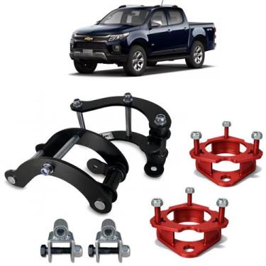 Imagem de Kit Elevação Jumelo Lift Calço dianteiro 3cm S10 2012/2023 - Borfix