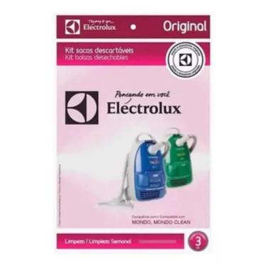 Imagem de Kit 3 Sacos Para Aspirador de Pó Electrolux Mondo Original