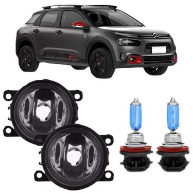 Imagem de Par farol milha citroen c4 cactus 2019 a 2022 e super branca - BIBAS