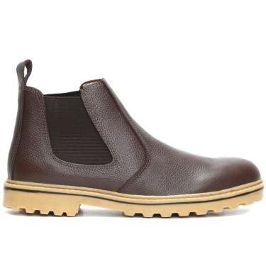 Imagem de Bota Casual Masculina em Couro com Solado Crepe