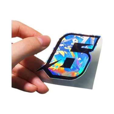 Imagem de Adesivos Holográficos Refletivos De Números Árabes Para Motocicletas, 
