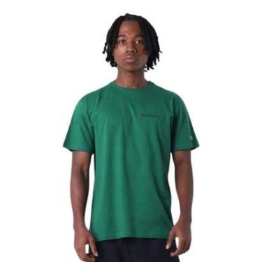 Imagem de Camiseta Champion Ath Mini Script Logo Ink Verde Masculino-Masculino