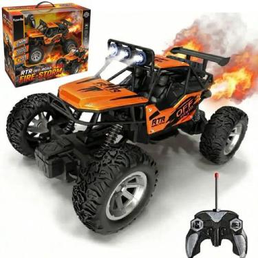 Imagem de Carrinho de Controle Remoto Off 4x4 Road Jeep Jipe Bateria Recarregave