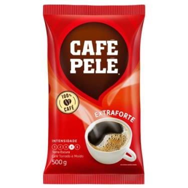 Imagem de Café Torrado e Moído Pelé Extra Forte Almofada 500g