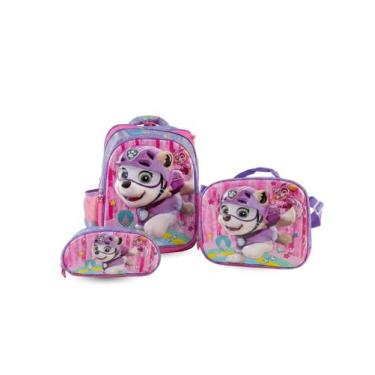 Imagem de Mochila escolar lancheira estojo patrulha canina kit - Ninas Boutique,
