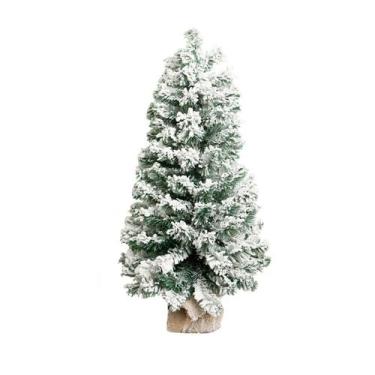 Imagem de Árvore Nevada na Base de Juta 60 cm  Linha Natal Encantado - TOK DA CA