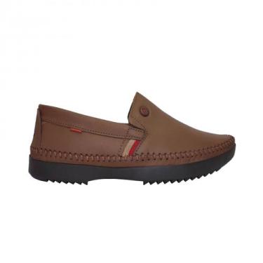 Imagem de Mocassim Confortável Em Couro Masculino Freeway Loganx-5, Marrom, 42