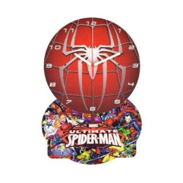 Imagem de Relógio de Parede com Pêndulo Homem Aranha Com base fundo - Moderato