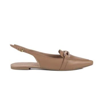 Imagem de Sapato Feminino Slingback Grazi, Avelã, 38