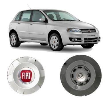 Imagem de 4x Centro Roda Fiat Stilo 2003 a 2011 Aro 15 Roda Original