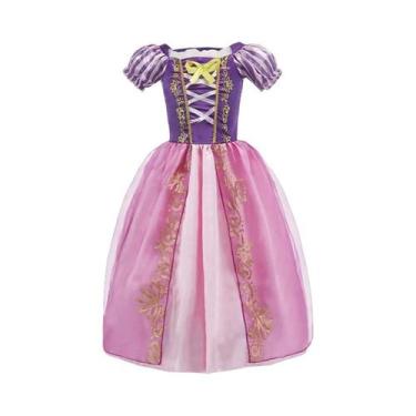 Imagem de Fantasia De Princesa Para Meninas, Vestido De Carnaval Rapunzel, Bela,