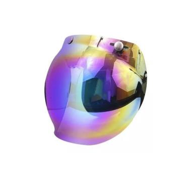Imagem de Viseira + Flip Capacete  Bolha Bubble Custom Old School - Paralela