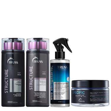 Imagem de Truss Structure Kit Shampoo Condicionador Specific Mask e Uso Obrigató