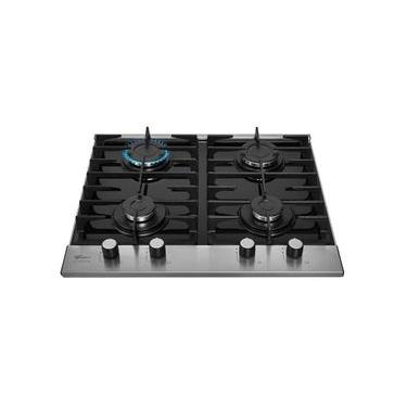 Imagem de Cooktop a Gás Fischer Platinium 4 Bocas Vidro Temperado Preto Bivolt