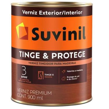 Imagem de Verniz Suvinil Madeira Tingidor Brilhante  900ml 1/4, imbuia