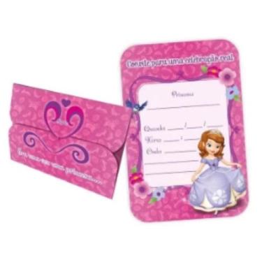 Imagem de Convite Aniversário Princesinha Sofia Com 8 Regina