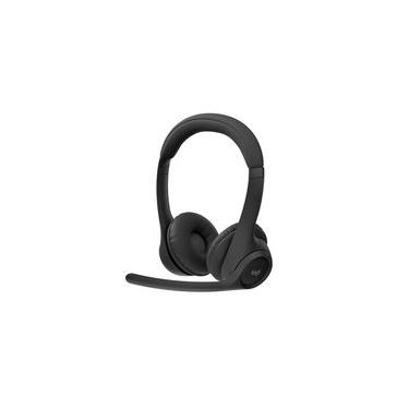 Imagem de Headset Sem Fio Logitech Zone 300 Com Microfone com Cancelamento de Ruído, Conexão Bluetooth, Bateria Recarregável via USB-C, Grafite - 981-001406