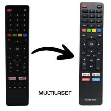 Imagem de Controle Tv Multilaser Smartv Apenas Para Tl016, Tl11 ,tl012 , TL030 E