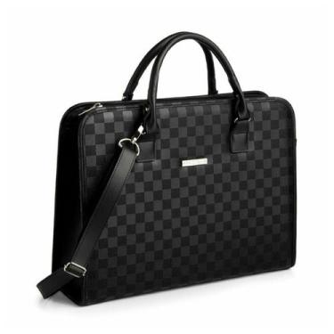 Imagem de Pasta / Bolsa Feminina Desirée Notebook 15.6' Viccina Cor:Xadrez Preto