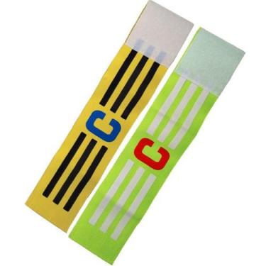 Imagem de Kit 2 Faixas de Capitão Braçadeiras Elásticas de Futebol, Único