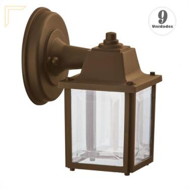 Imagem de 9 Arandela Vintage Retro Medieval Externo Marrom Alz18 - Acende a Luz