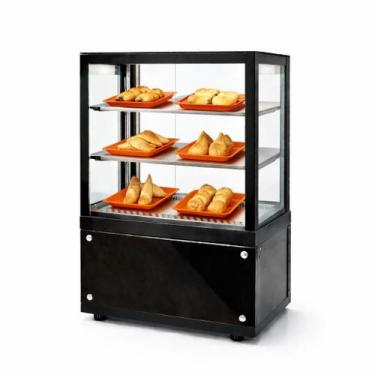 Imagem de MVQ - Mini Vitrine Quente para salgados Preta - 127V - Omega