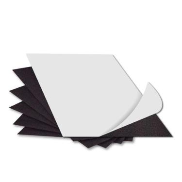 Imagem de Kit 5 Folhas Manta Magnética Adesivada Flexível 15x20cm Espessura 0,3m