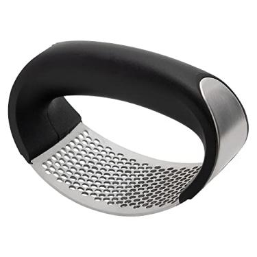 Imagem de Mimo Style Amassador Socador de Alho Com Silicone Feito De Aço Inoxidável, é Resistente e Seguro