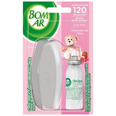 Imagem de Bom Ar Aromatizador Click Spray Cheirinho de Talco Aparelho + Refil 12ml