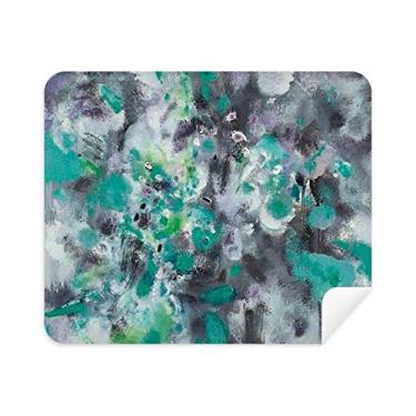 Imagem de Pintura a óleo verde arte natureza morta limpador de tela de telefone pano de limpeza 2 peças tecido de camurça