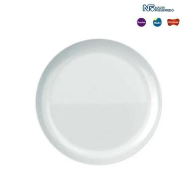 Imagem de Jogo Prato Raso Opaline Vidro Blanc 27Cm - Kit 6 Unidades