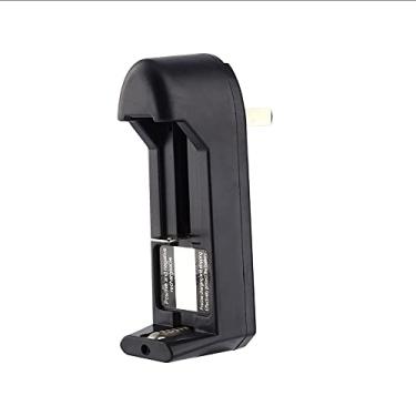 Imagem de Carregador de bateria, carregador de compartimento único recarregável Carregamento rápido universal portátil com parada automática de carregamento para casa