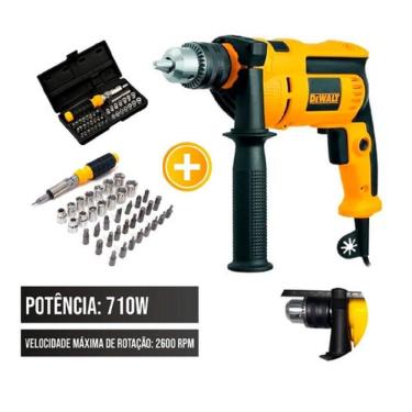 Imagem de Furadeira De Impacto 1/2 Dwd502 Dewalt + Jogo De Soquetes
