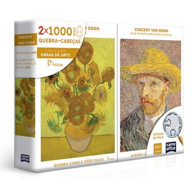 Imagem de Quebra-Cabeça 1000 Peças Van Gogh Retrato Girassois Toyster