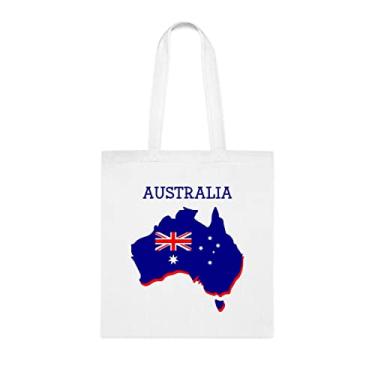 Imagem de Sacola da Austrália, presente da Austrália, bolsa de ombro australiana, sacolas reutilizáveis da Austrália, ideia de presente de cesta de aniversário de Natal, presente para ela, presente