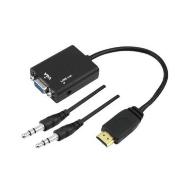 Imagem de Cabo Adaptador Gv Hdmi-M / Vga-Femea C/Audio Cbh.518