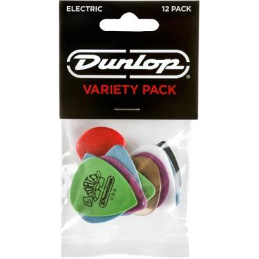 Imagem de Dunlop Palhetas para instrumentos elétricos Electric, pacote com 12, multicores