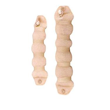 Imagem de DNHCLL Conjunto de 2 Estilo de Cabelo Mágico Bege Estilo Estilo Cabelo Quente Donut Anel Estiloso para Mulheres Meninas (1 Grande + 1 Pequeno)