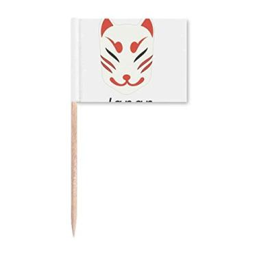 Imagem de Marcador tradicional japonês local de cabeça de raposa para decoração de festa
