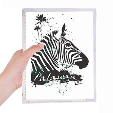 Imagem de Caderno de animais Pinto estilo tropical Palawan diário de folhas soltas recarregável diário de papelaria