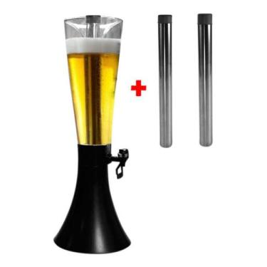 Imagem de Torre De Chopp Cerveja Suco Hopr Super 4 L Completa Mais 2 Refis Extra