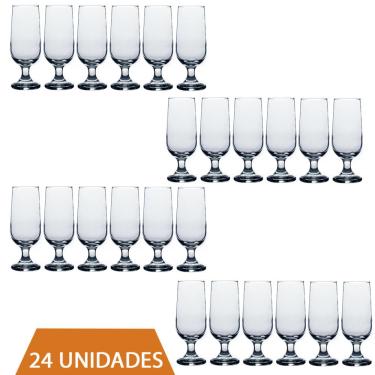 Imagem de Jogo 24 Copos Taça de Vidro Chopp Hannover 300ml Casa Linda