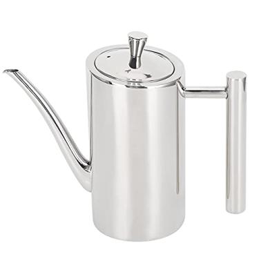Imagem de OKJHFD Aço Inoxidável Lata de Azeite Dispensador de Poeira à Prova de Vazamento Pote de Óleo Recipiente de Garrafa Tempero Pote Ferramentas de Cozinha Armazenamento de Utensílios(O.5ML/0.7ML)(0.5L)